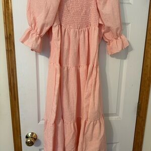 Pink Gingham Kids Dress